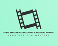 Film strip logo art for Santa Barbara International Screenplay Awards 